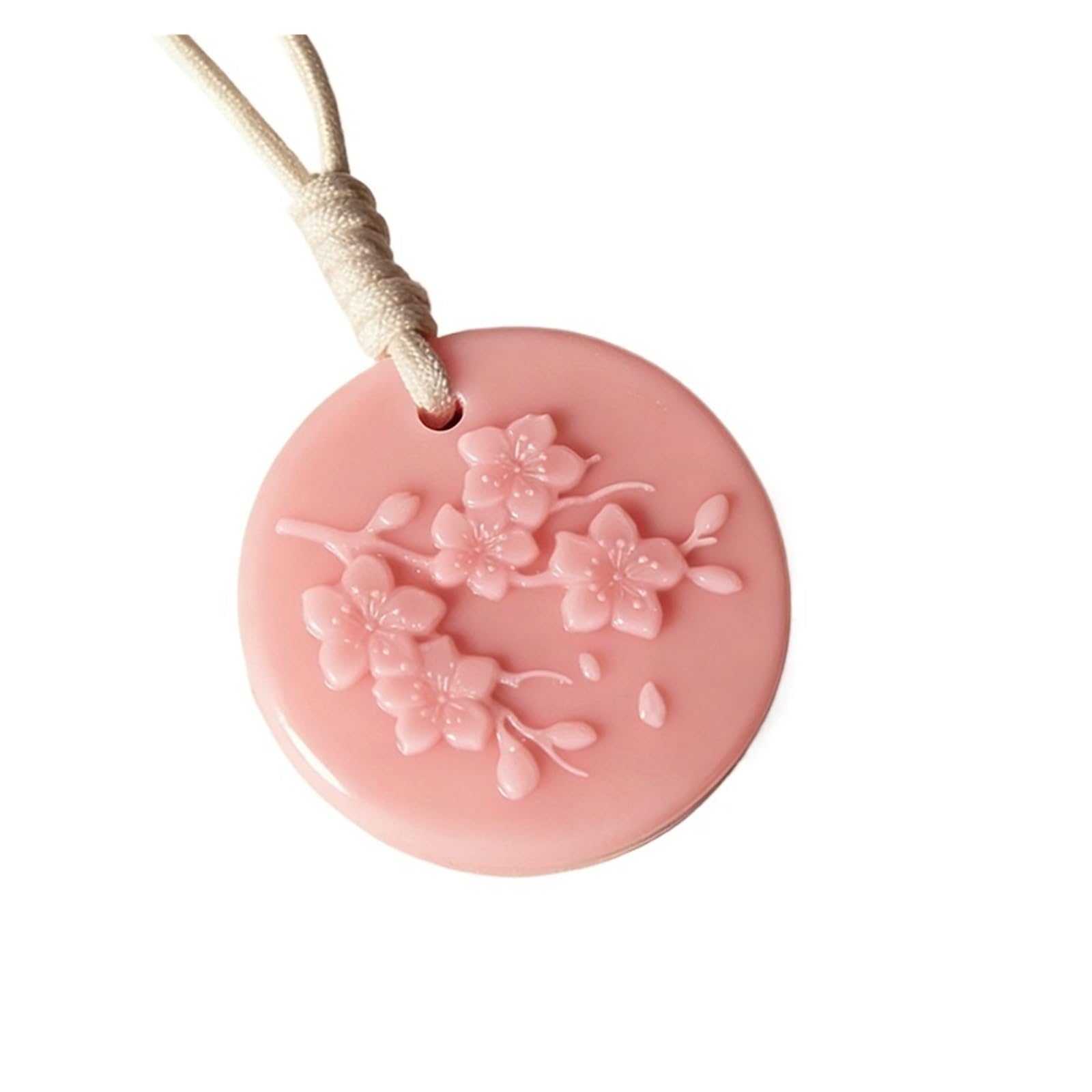Aromatherapy Wax Tablets, Embossed Fragrance Hangings, Wardrobe, Bedroom, Car Deodorizing, Long-lasting Fragrance(Pink peach blossoms)