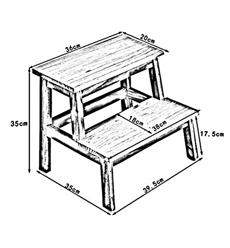 Escalera para el hogar blanca DASHADAO para alcanzar muebles altos de cocina 4