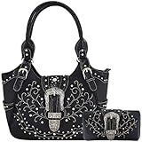 country style Aus aus veganem Leder, Diamantbesetzt, hohe QualitÃ¤t PU mit einem Baumwolle/Polyester-Mischgewebe Futter