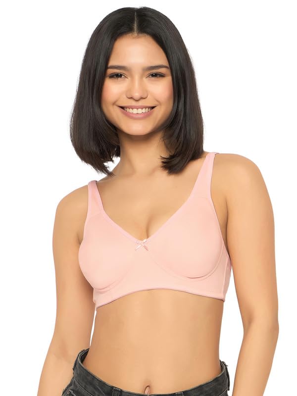 Image of Clovia Women's Cotton Solid Non-Padded Full Cup Wire Free T-Shirt Bra