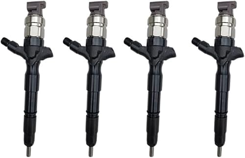 4 inyectores diesel de inyección Common Rail 23670 0L050 23670-0L050, compatibles con Toyota 1KD-FTV  2KD-FTV compatible con Hiace Hilux