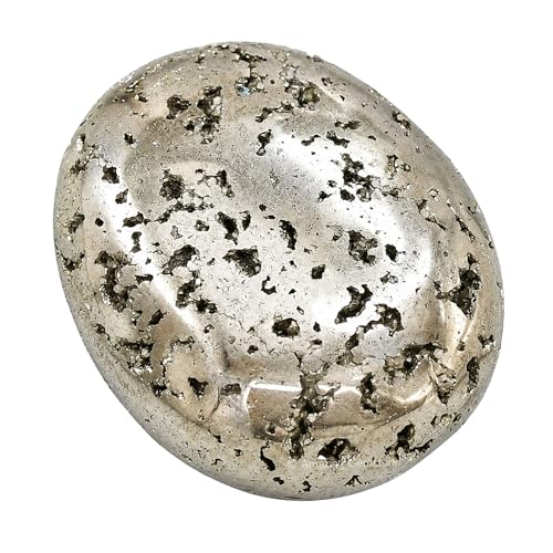 Image of Pyrite Crystal Palm Stone, 55-60mm Large Meditation Healing Crystal