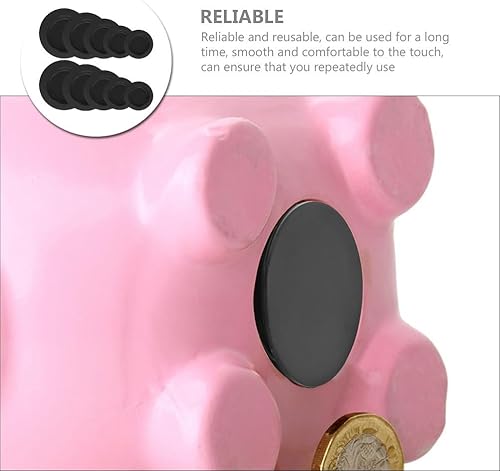 Miniatura 5 de SAFIGLE 10 unids goma caja de ahorro enchufe hucha enchufe hucha tapón tapa reemplazo redondo cierre de enchufe para monedero caja de ahorro de