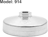 Vista 2 de uxcell 15 flautas 3.976 in diámetro interior metal filtro de aceite llave herramienta removedor para coche auto