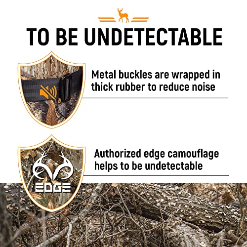 Lancergears Hunting Safety Harness Tree Stand Harness Deer Harness With Tree Strap Edge Camo Adjustable M/L/Xl/Xxl-Large #TOP3