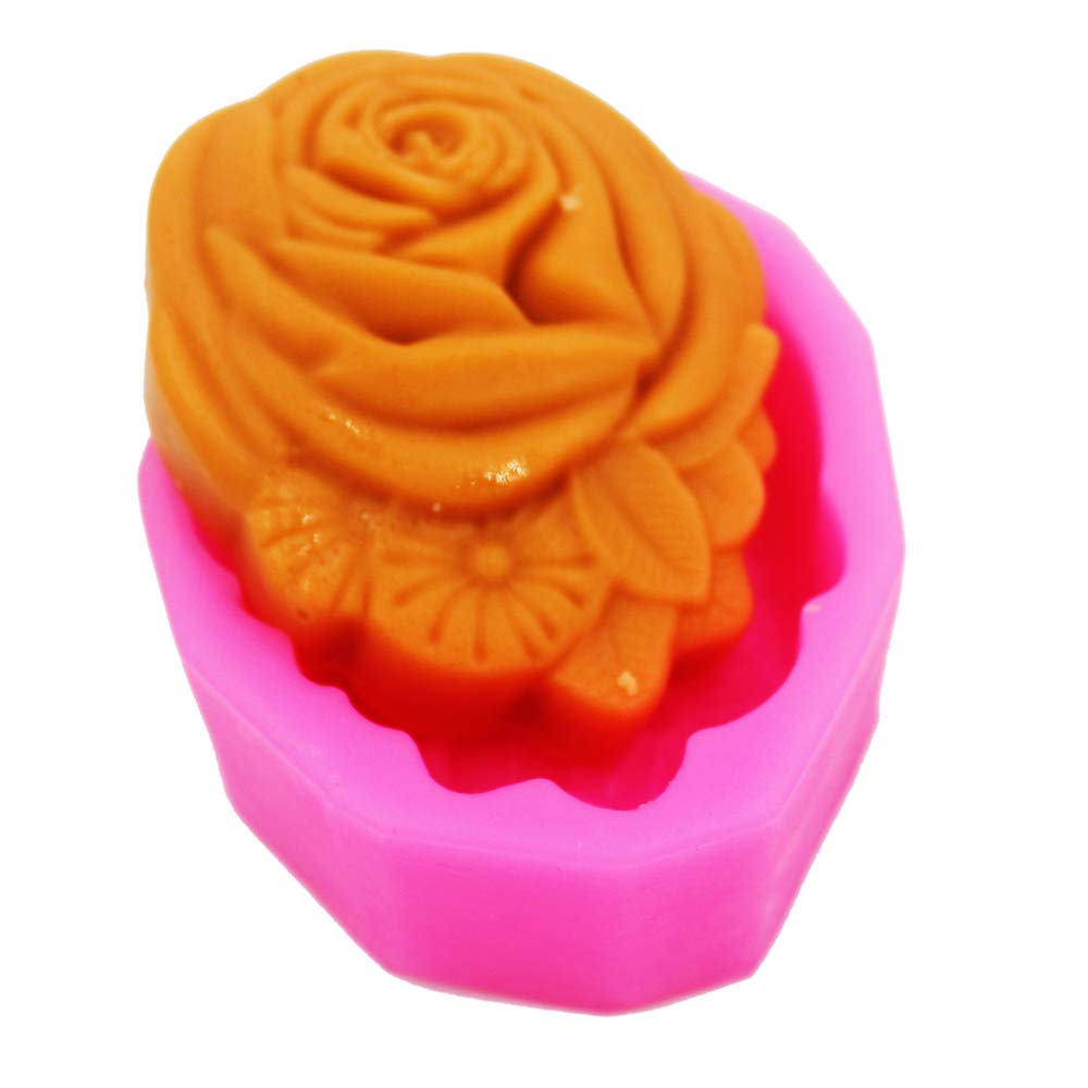Longzang Tree Peony Rose Soap Molds Craft Art Silicone Soap Mold Craft Molds DIY Handmade soap molds