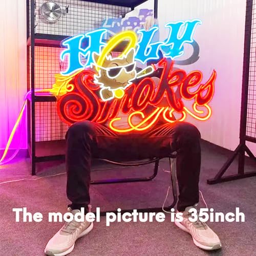 Image of Custom Logo Neon Sign with UV Acrylic for Business | LED wall light, company branding, store, bar, salon, office, home decor, personalized design, premium finish