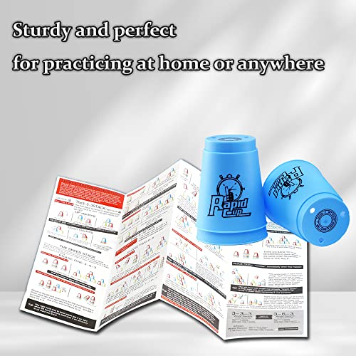 Quick Stack Cups Game, 24Pcs Speed Stacking Cups Set Plastic Sports Stacking Cups Speed Training Game For Boys Girls Kids Stacking Cups Travel Party Challenge Competition Classic Family Game #TOP3