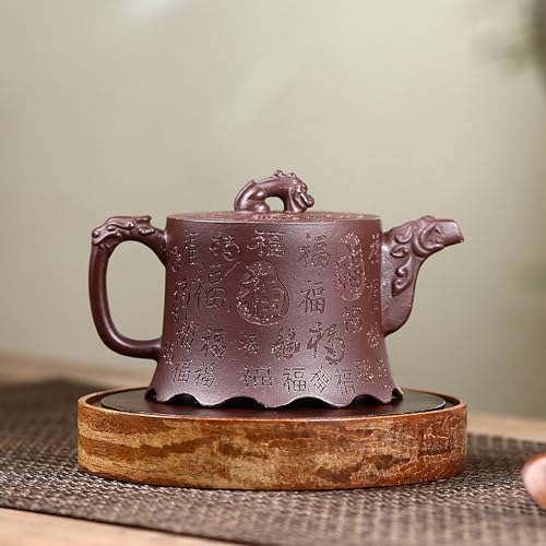 Tetera de arcilla morada Yixing de 310 cc con infusor para té de hojas sueltas 2