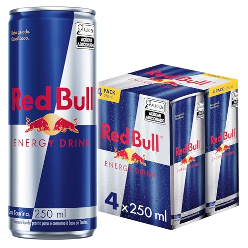 Pack de 4 Latas Red Bull Energético, Energy Drink, 250ml
