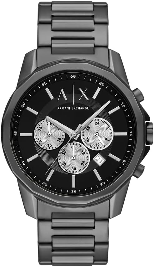 Armani Exchange Men's 44 mm Grey Stainless Steel, AX1765 : Amazon.co.uk ...