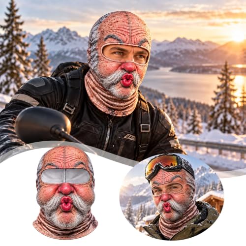 Christmas Masks for Adults 3D Funny Realistic Balaclava Ski Mask for Men - image 6