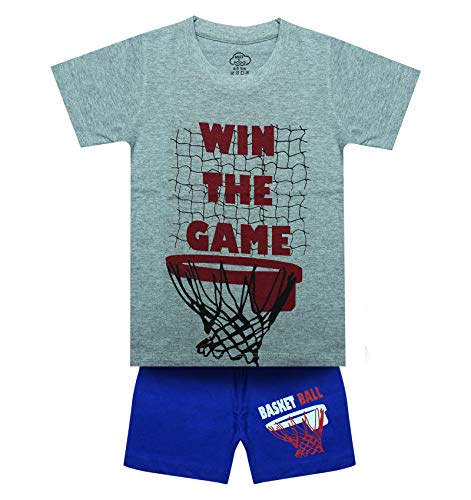 Image of MIST N FOGG Boys Cotton Half Sleeve Tshirt & Shorts Set of 2