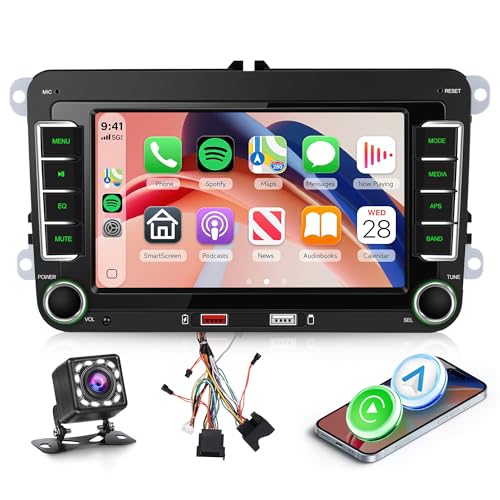 Hodozzy Autoradio für VW Passat Golf Seat Altea Skoda Octavia mit Wireless