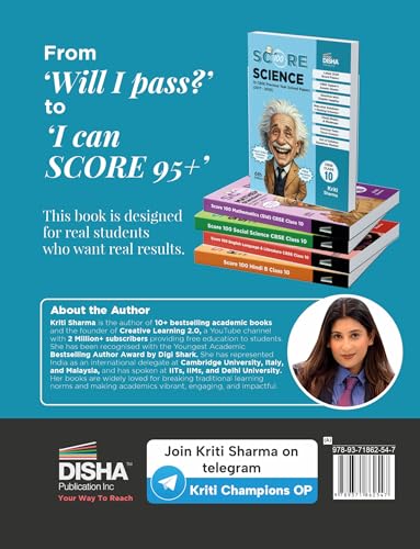Image of Disha Score 100 Science CBSE Class 10 Previous Year Solved Papers (2017 - 2026) with Revision Charts & Video Solutions 6th Edition | CBSE Class 10 PYQs, Mindmaps, Cheat Sheets, CBQs for 2027 Exam