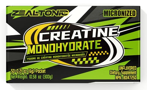 Créatine Monohydrate 5000mg 99.9% Poudre 50 Portions