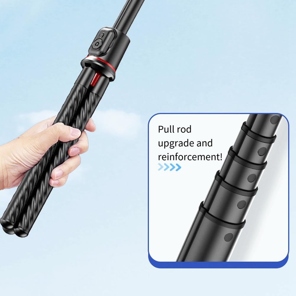 Treppiede per telefono selfie stick treppiedi flessibile allungabile per smartphone e fotocamera con telecomando senza fili, durevole, facile da installare, 500424828