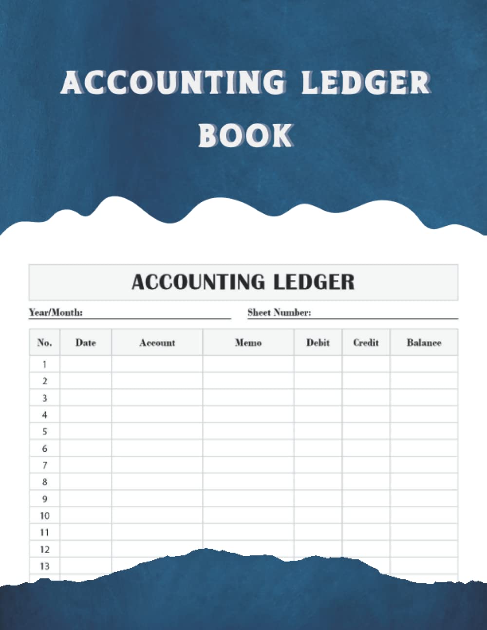 Accounting Ledger Book: Large Simple Accounting Ledger for Bookkeeping ,Small Business Income Expense Account Recorder & Tracker logbook