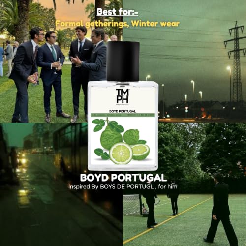 Image of TMPerfumehouse Boyd Portugal EDP for Men | Woody, Aromatic & Long Lasting Perfume Spray | Aromatic, Lavender & Citrus Fragrance | Luxury Gift for Him | TMPH | 50ml