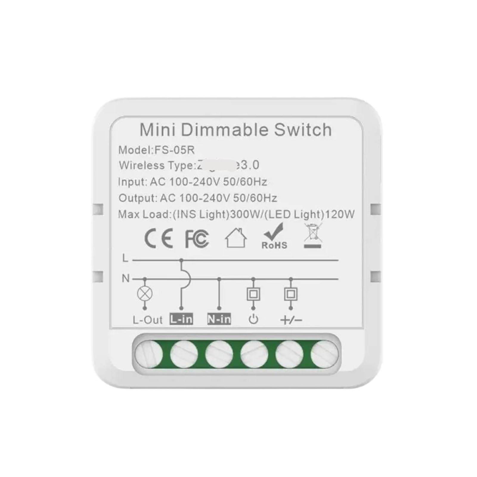 1 pz Smart Home Multifunzionale 100~240V 50/60Hz Interruttore di Controllo dell'illuminazione Intelligente(3.0)