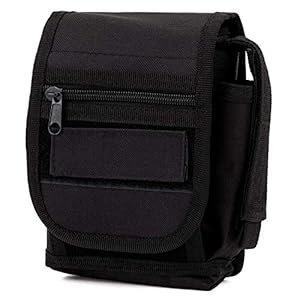 Commando-Industries Security Koppeltas, inzetriemtas, dames, heren, outdoor tas, heuptas, heuptas, zwart, Medium