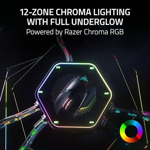 Image of Razer Basilisk V3 Pro 35K Wireless Gaming Mouse, Phantom Green | HyperScroll Tilt Wheel, 35K DPI Optical Sensor Gen 2, 13 Customizable Controls, RGB, Optical Switches Gen 3, 140 Hr Battery