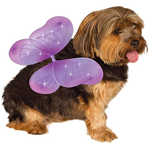 Rubie's Pet Costume Fairy Wings, Purple, Medium to Large