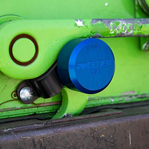 Image of PACLOCK's UCS-84A Roll Up Door Lock, High Performance 6-Pin Cylinder, Keyed Differently, Blue Anodized Aluminum