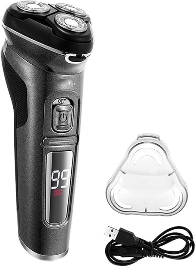 Electric Shavers for Men Powerful Cordless LCD Electric Shaver with Charger Base Wet Dry Beard Electric Razor Rechargeable
