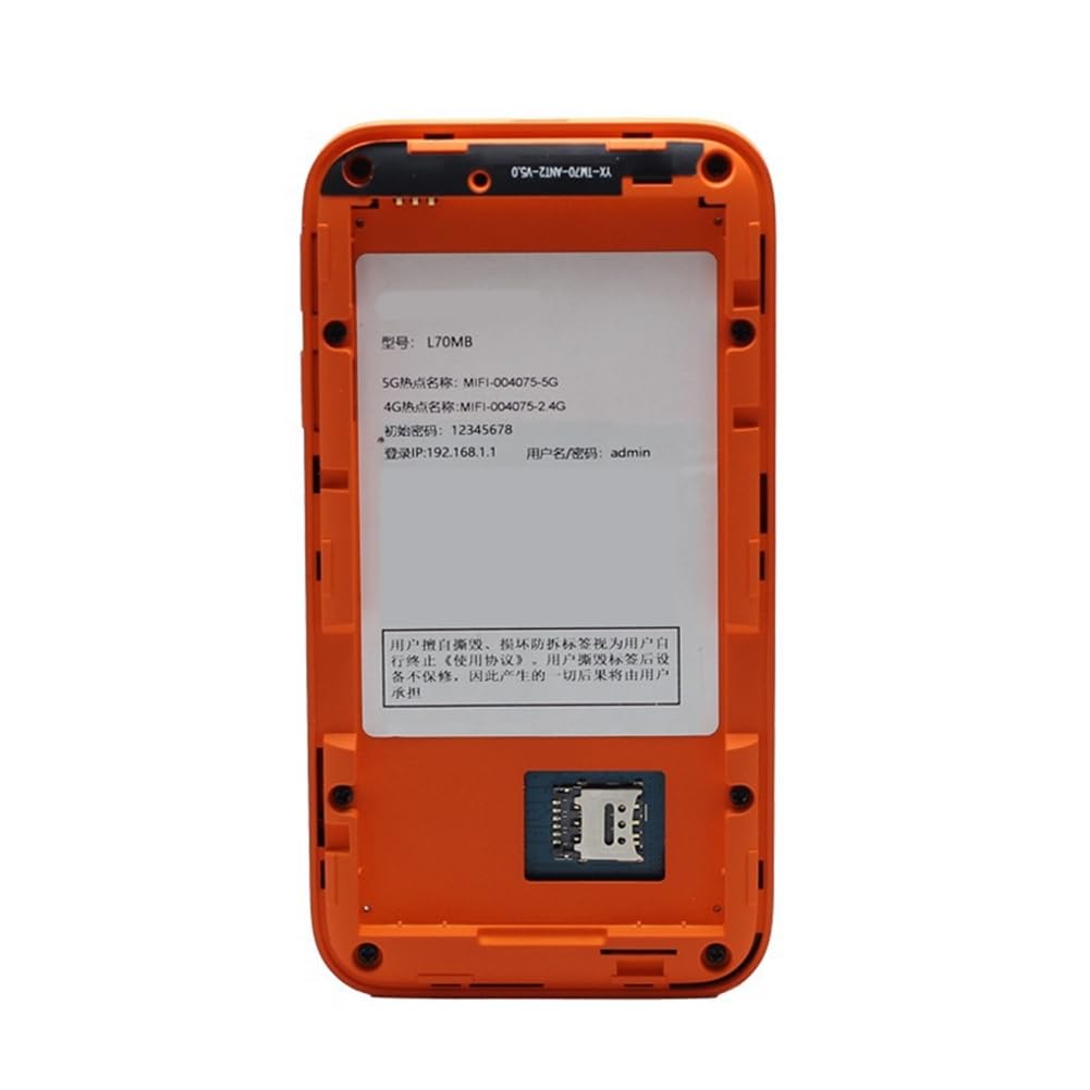 Router Portatile WiFi6 A Doppia Banda Ad Alta velocità con Hotspot Mobile 5G e Slot per Scheda SIM, Supporta 16 Dispositivi