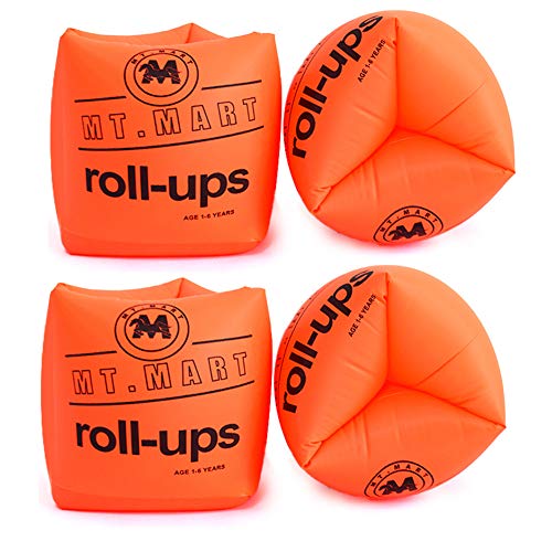 Lorcoo Brassard Piscine Enfant, Brassards de Natation Brassard Gonflable pour Enfant 3-6 Ans, 4 Pack