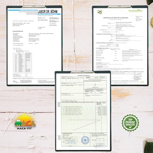 Foto von Maca Pulver Black 500g BIO Original aus Peru Junin, reines Schwarzes-Maca-Pulver, rein pflanzlich ohne Zusatzstoffe, Vegan Gluten und Laktose frei.