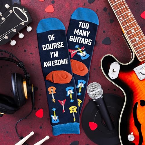 VICRAZY Guitar, Drum Socks For Men – Cool Music Accessories, Funny Musician Presents, Rock & Roll Stocking Stuffers - Les Beatles, Paul McCartney, John Lennon, RIngo Starr, George Harrison VICRAZY Guitar, Drum Socks For Men – Cool Music Accessories, Funny Musician Presents, Rock & Roll Stocking Stuffers – Image 6