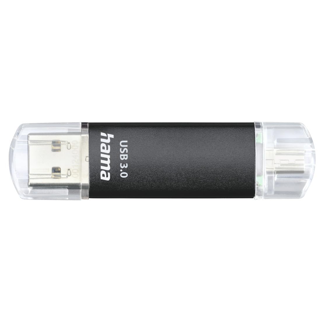 Chiavetta USB "Laeta Twin", USB 3.0, 128 GB, 40 MB/s, colore nero