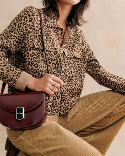 Women's Cardigan Sweaters Long Sleeve Button Down Knit Jackets Open Front Collared Outerwear2