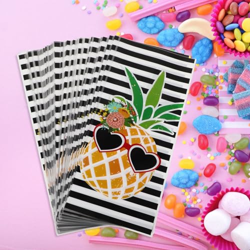 LALAFINA Sacos Para Lembrancinhas De Festa De Abacaxi Sacos Plásticos Reutilizáveis ​​Para Lembranci