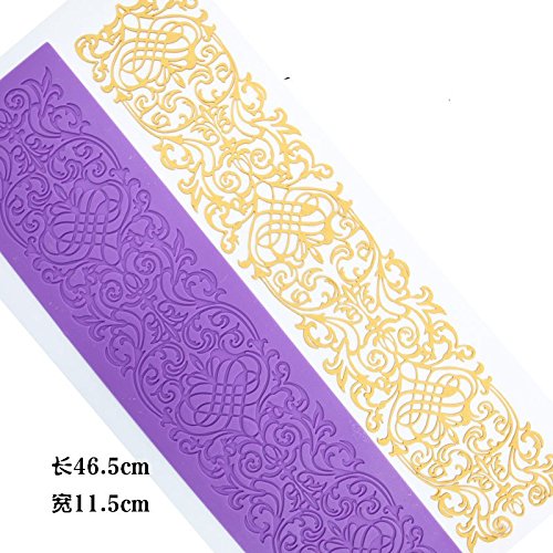 Anyana Edible Wedding Lace Cake Silicone Baking Lace Mat Fondant Impression Texture Lace Decorating Mold Sugar Craft Icing Candy Imprint Moulds Craft #TOP1