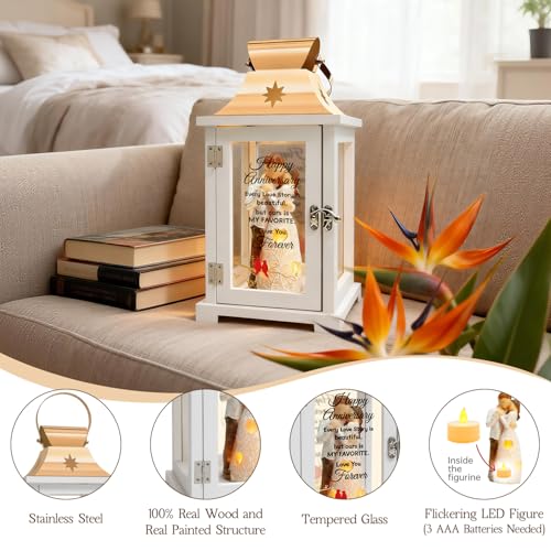 Homazing Wedding Anniversary Lantern Gift for Couple Wife Women Her Husband, Best Anniversary Wedding Gift for Couple Wife Parents 1st, 5th, 25th, 50th - Image 3