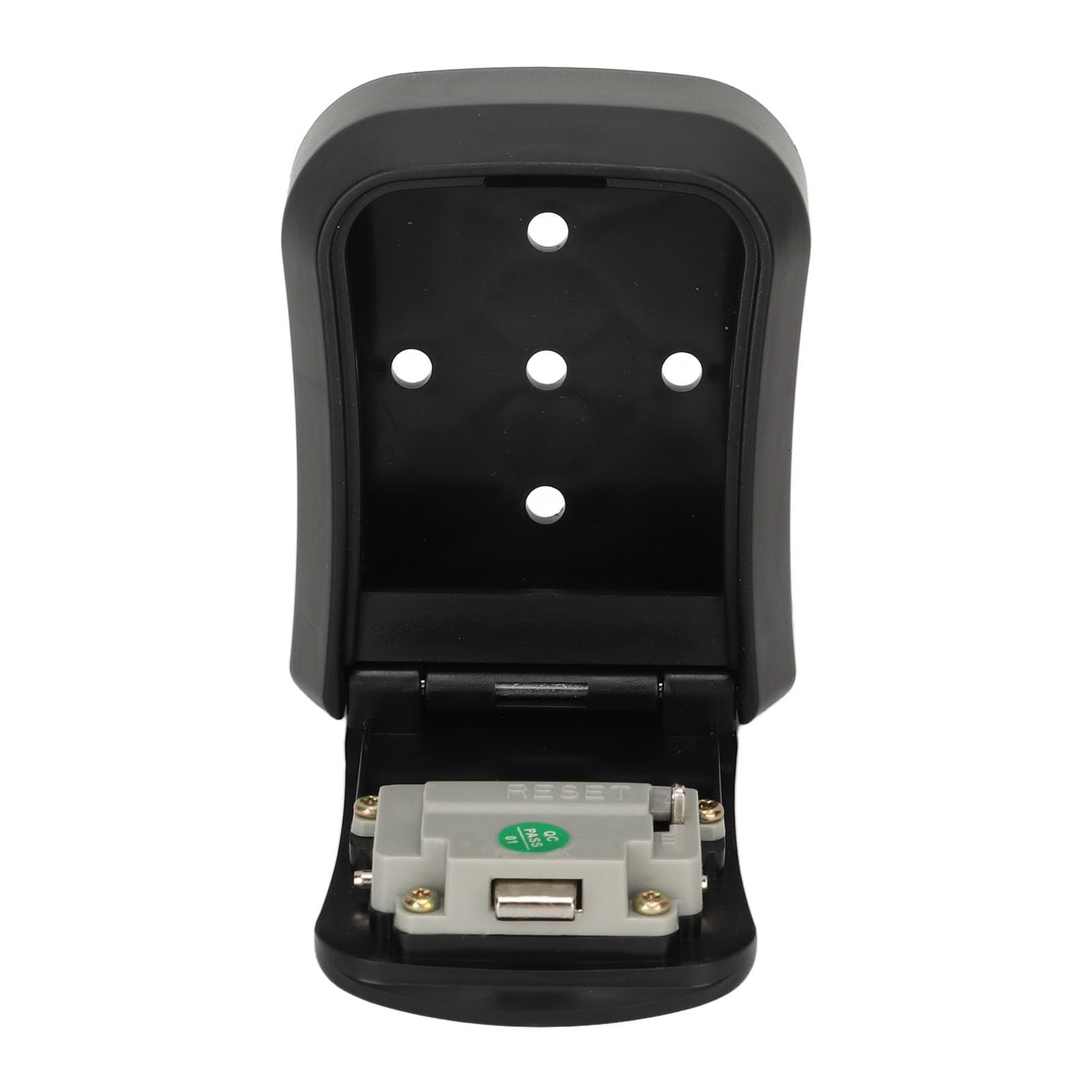Kombinacja Lock Box, montowana na ścianie skrzynka na klucze z 4 cyframi hasła, wodoszczelna skrzynka do przechowywania kluczy, obsługa 5 kluczy, ABS Safe Key Hder do użytku wewnątrz i na zewnątrz