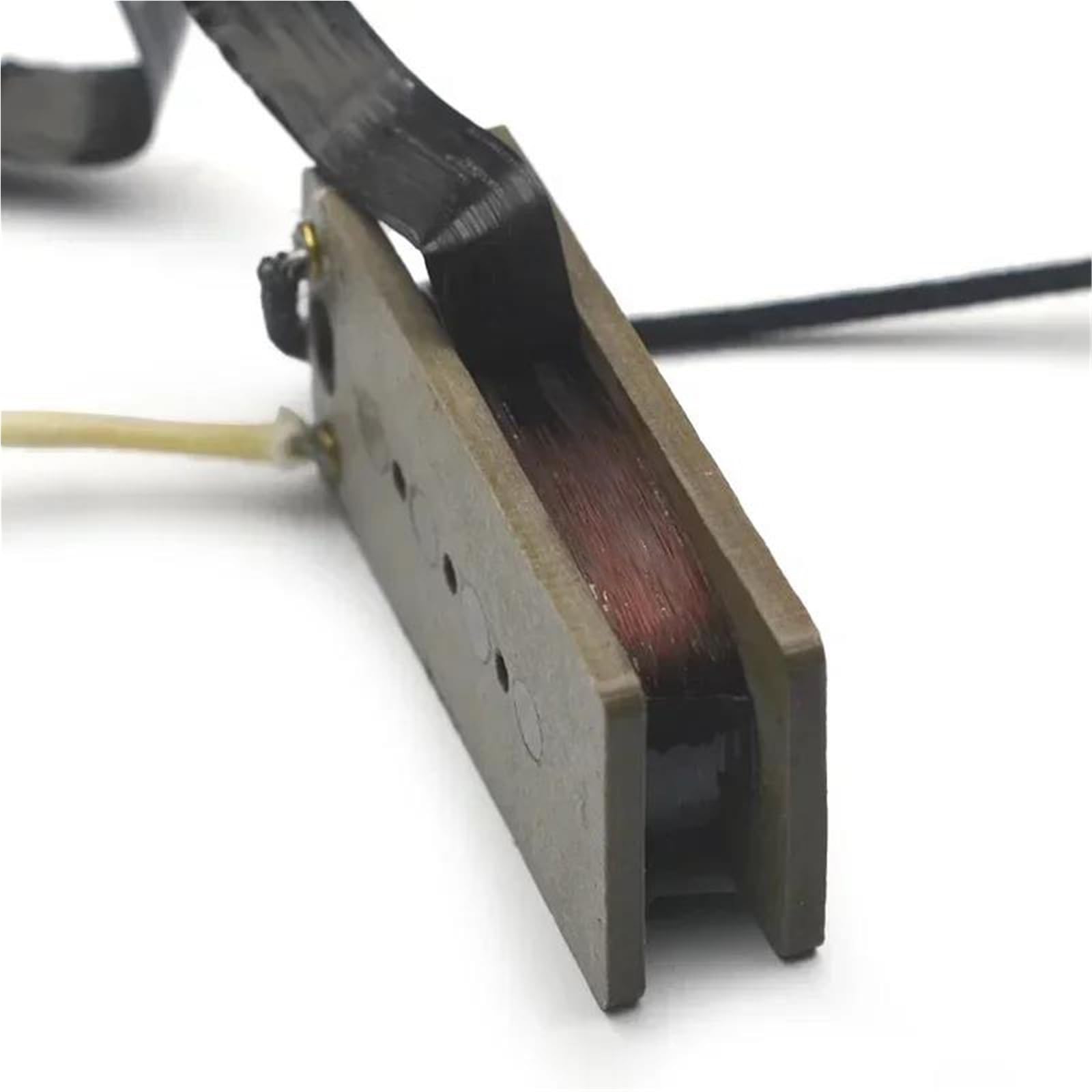 Miłośnicy Muzyki Przetworniki Do Gitary Elektryczn Alnico 5 4-strunowy Przetwornik Basowy O Wysokiej Mocy Wyjściowej 11,5 K Dla Basu P Ze Szpulką Z Szarego Włókna I Brązowym Emaliowanym Drutem(C)