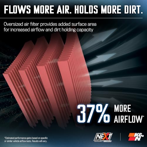Image of K&N NextGen Aluminum Cold Air Intake System: High-Flow Cotton Filter: 2012-2018 Jeep Wrangler JK /Wrangler 70-1566