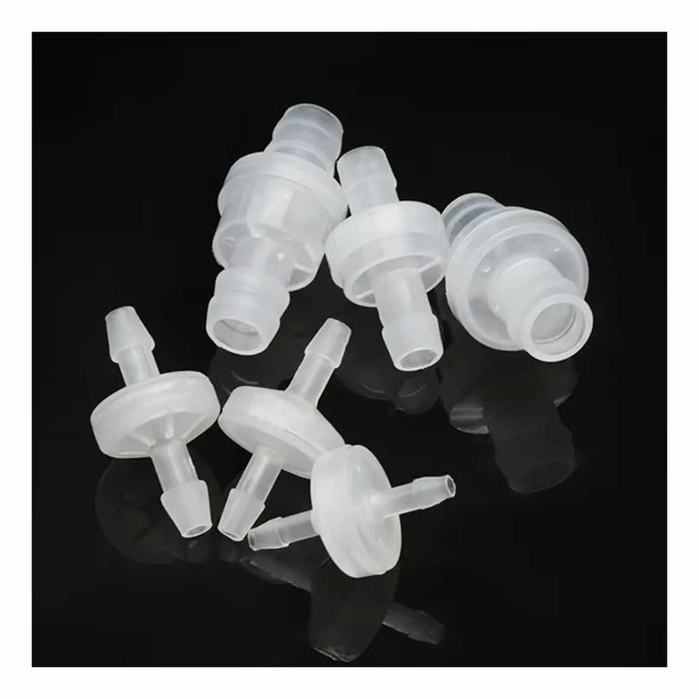 Válvulas de retención de plástico antirretorno, 2 válvulas de agua en línea para fluidos, válvula unidireccional de 10 mm para control estándar de flujo de agua