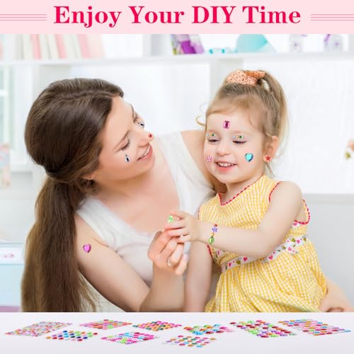 Hoiny GEM STICKERS Crafts For Kids, Self Adhesive Jewel Stickers thumb #8