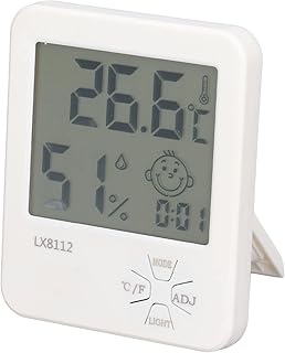 Thermometer Hygrometer Humidity Gauge with 10s Fast Refresh LCD Household Electronic Digital Humidity Temperature Meter Sensor Monitor for Bed Room Pet Reptile Plant