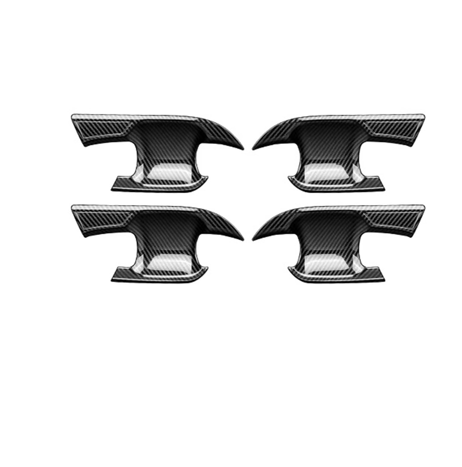 Car Trim Interior for Subaru for Crosstrek 2024 Car Outside Door Bowl Cup Cover Trim ABS Carbon Fiber Style Sticker Interior Mouldings