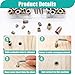 Taiss 170PCS Threaded Inserts Nuts,6 Sizes Wood Threaded Insert Kit,Furniture Screw in Nut Wood Inserts M4/M5/M6/M8 Threaded Inserts for Wood,Hex Socket Drive Screw Inserts for Wood Furniture,Cabinet