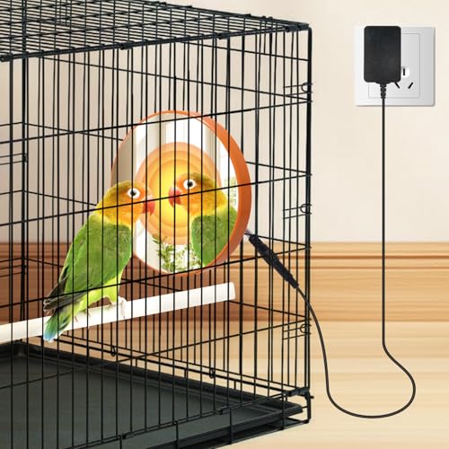 Image of Bird Cage Heater for Parakeets, Indoor Heated Pad 18W Birds Heater with Thermostatically Controlled, Bird Warmer for Parakeets, Parrots, Exotic Pet Birds