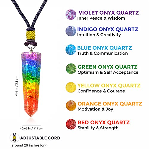 Orgone Protection Pendant Crystal Chakra Gemstone Orgonite Necklace For Emotion Relief -Balance Chakra Self Inner Healing #TOP1