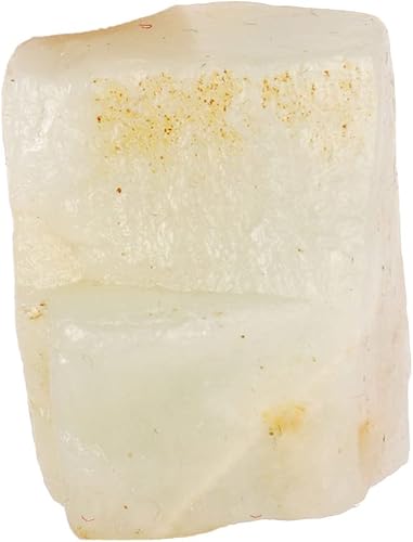 GEMHUB Piedra lunar blanca natural de 110.5 quilates, espécimen áspero, piedra curativa, piedra lunar suelta