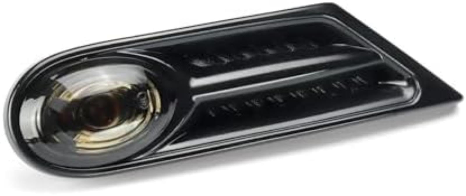 Dla BMW, dla Cooper R56 R57 para światła obrysowe boczne samochód kierunkowskaz migacz lampa Repeater wskaźnik świetlny osłona reflektora przód 63137260202 Lampka sygnalizacyjna (Smoked)